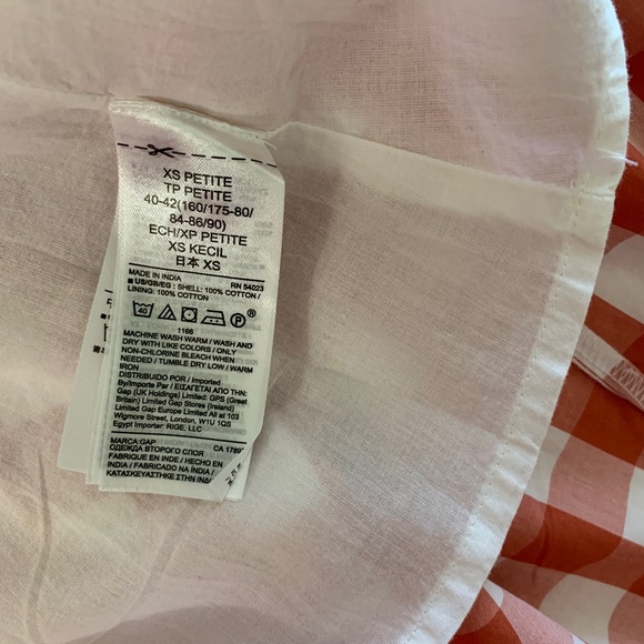 GAP Gingham Midi Skirt XS petite - New - Picture 7 of 13